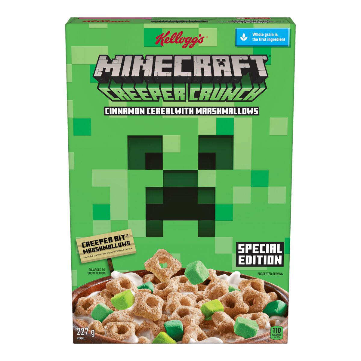 Kellogg's Cinnamon Flavour Minecraft Cereal (227g)