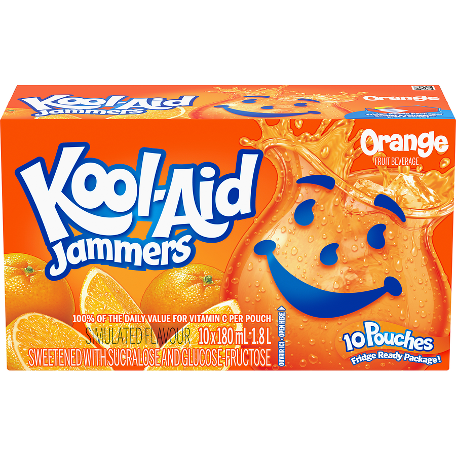 Kool-Aid Jammers 橙味饮料 (10x180ml)