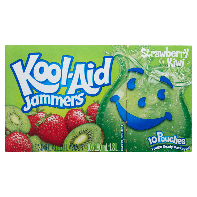 Kool-Aid Jammers Strawberry Kiwi (10x180ml)