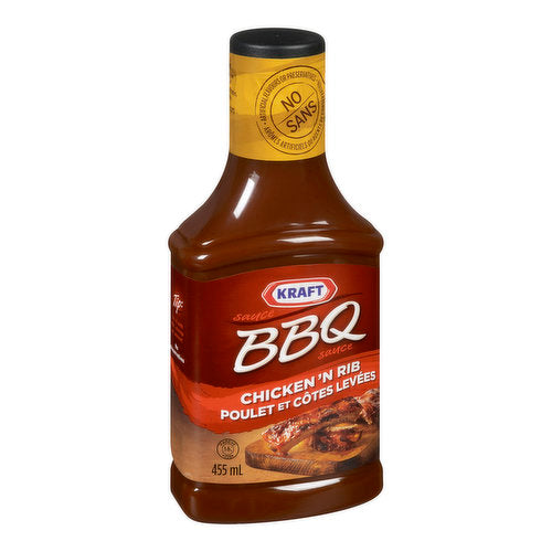 Kraft BBQ Sauce Chicken'n Rib (455ml)