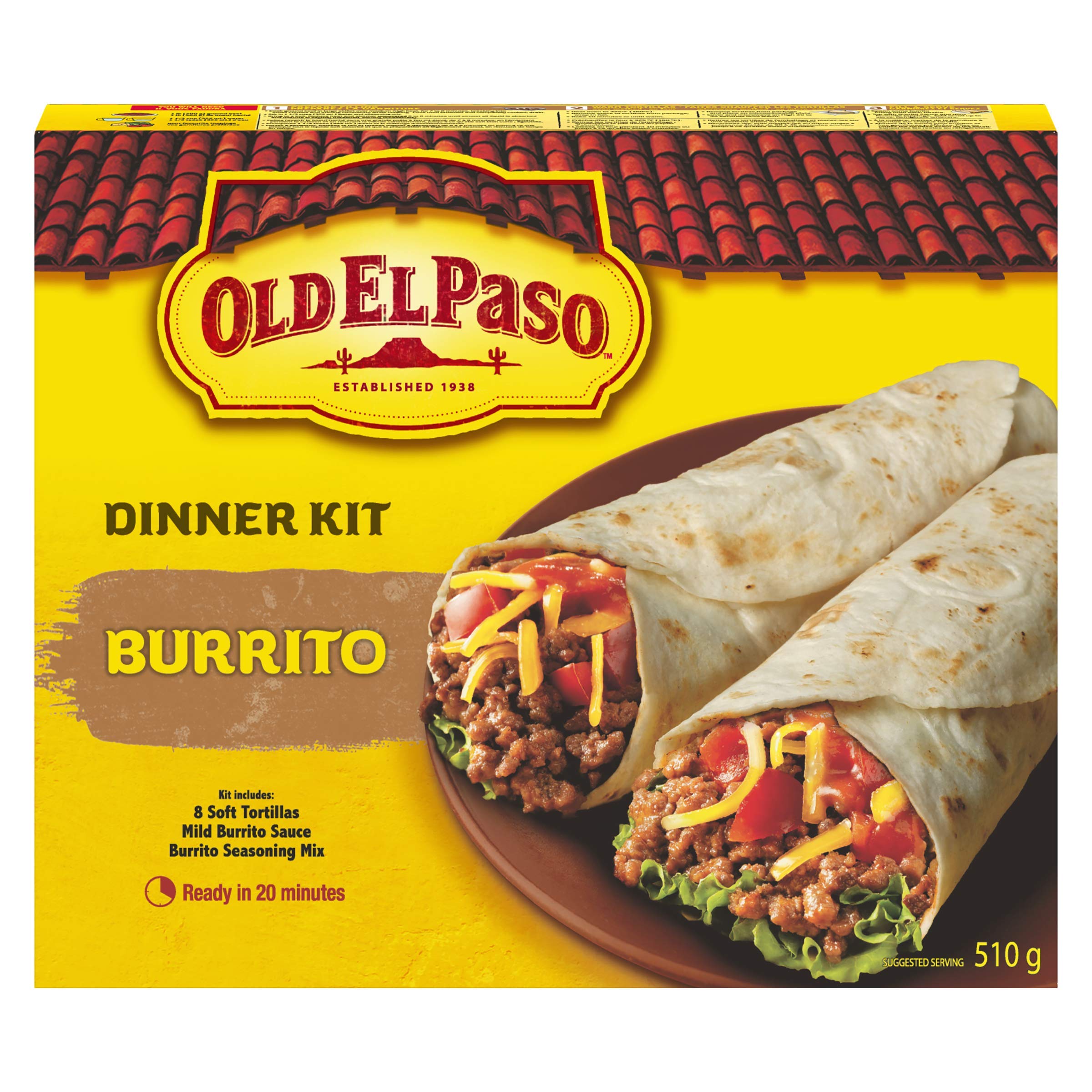 Old El Paso Dinner Kit Burrito (510g)