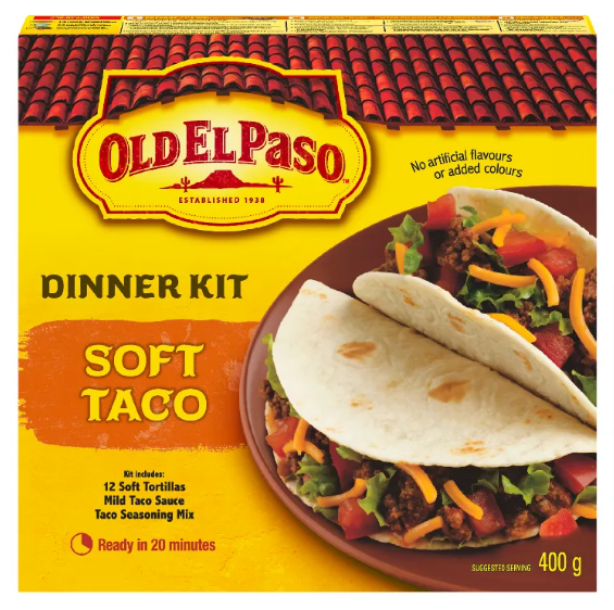 Old El Paso Dinner Kit Soft Taco (400g)