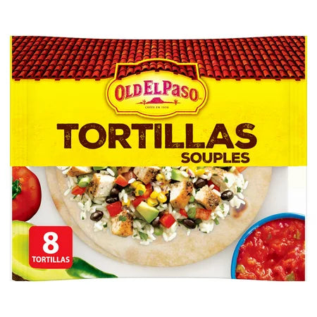 Souples de tortilla molles Old El Paso, grandes, 8 ct (334 g)