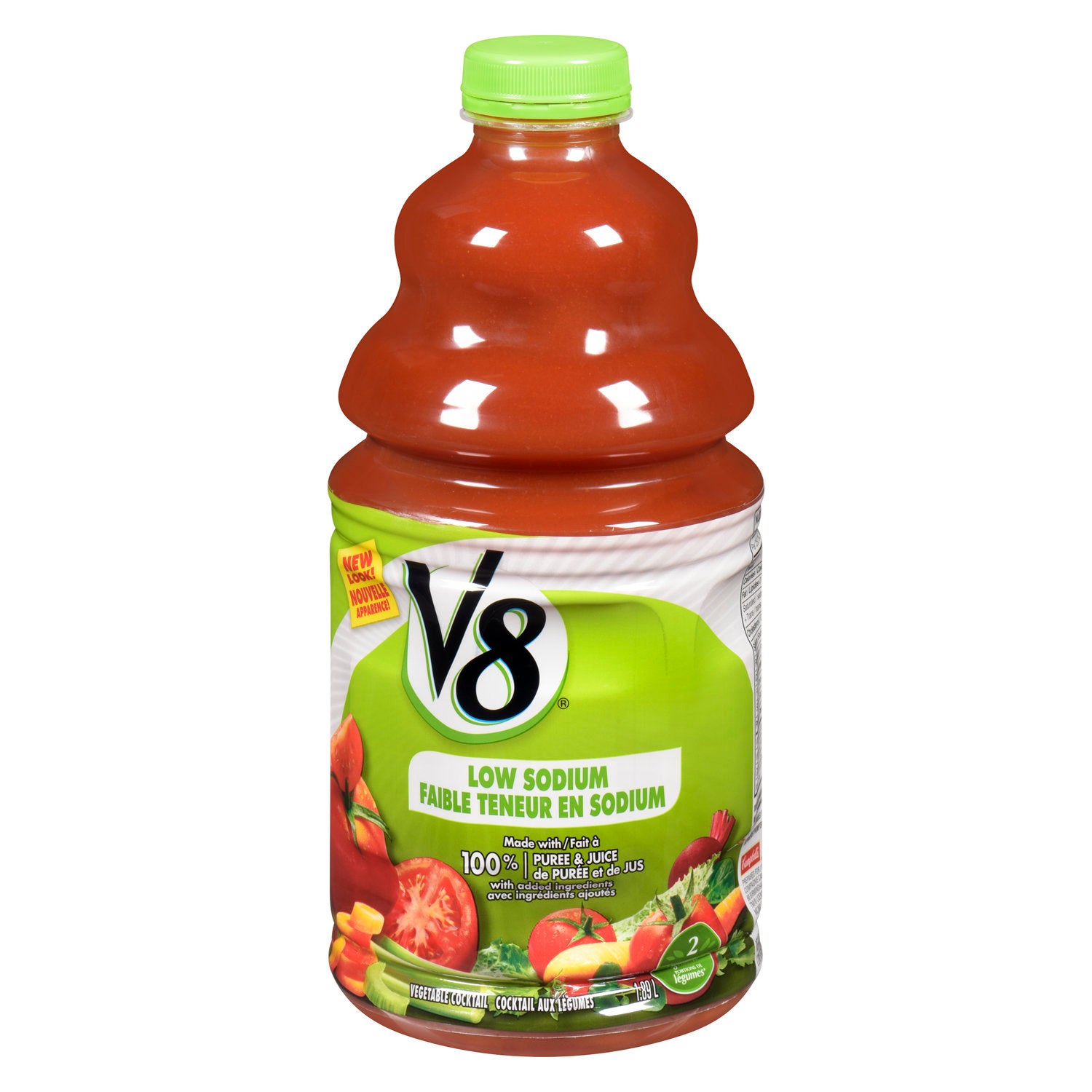 V8 Juice Vegetable Cocktail Low Sodium (1.89L)