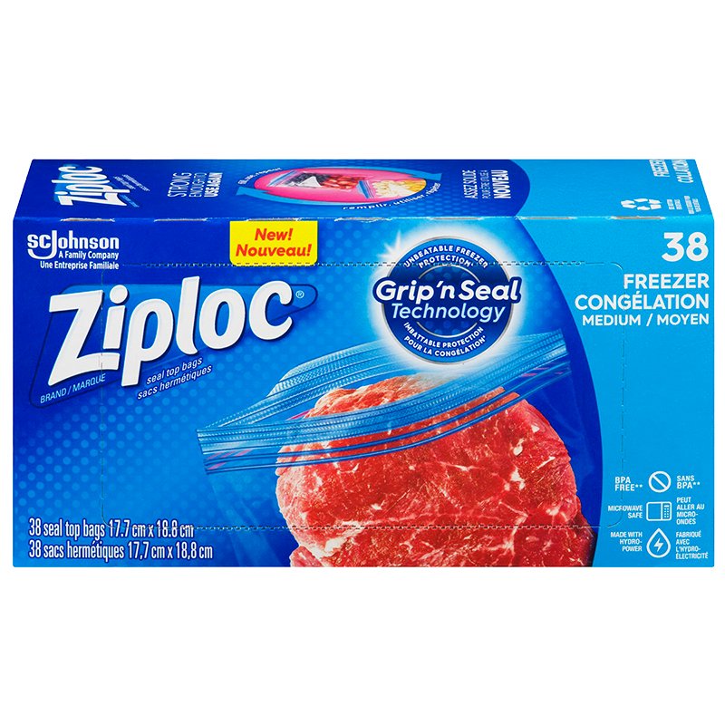 Ziploc Brand bags Freezer Medium Value Pck(38ct)